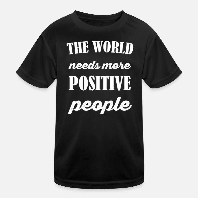 Motto - Kinder Funktions-T-Shirt - Schwarz