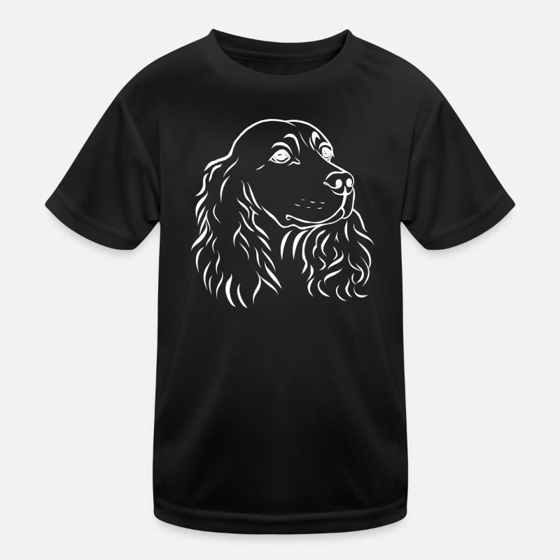 Spaniel portrait Kids Functional T-Shirt