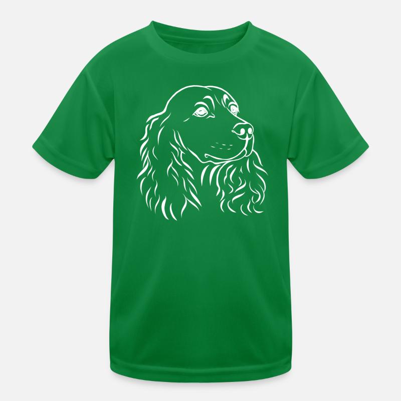 Spaniel Portrait Kinder Funktions-T-Shirt