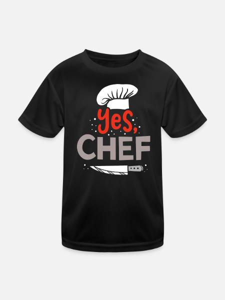 Chef Chef Chef Chef - Kids Functional T-Shirt - black - Front