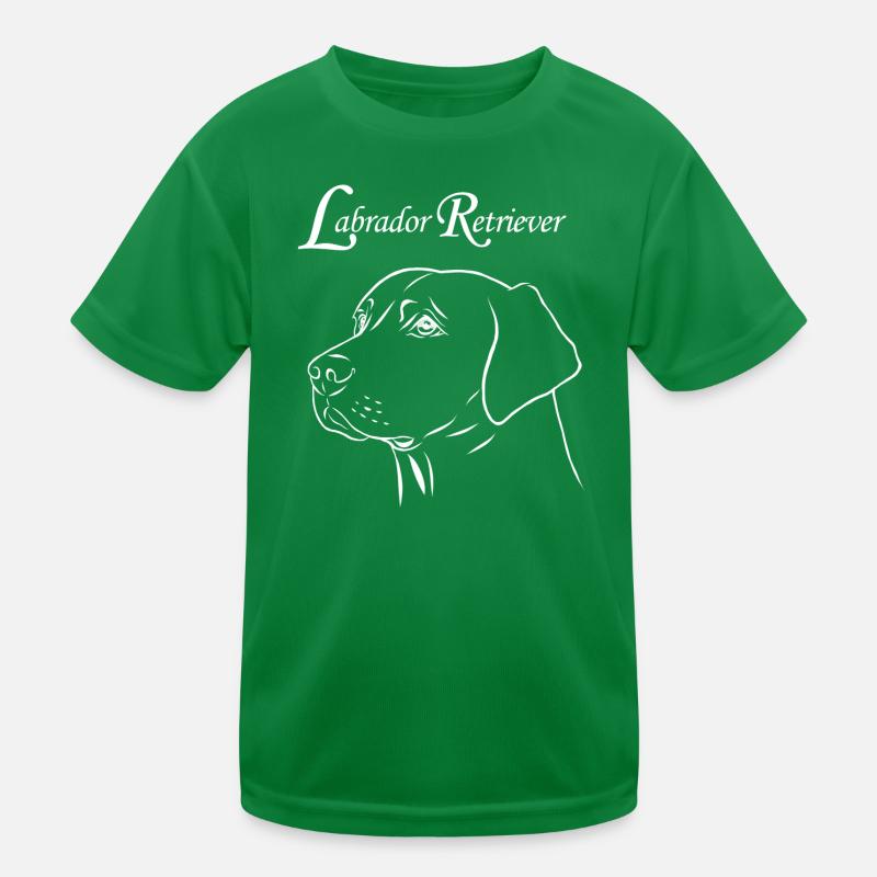Portrait de labrador retriever T-shirt sport Enfant