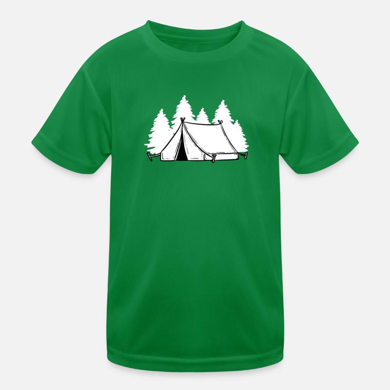 Zelt Zelten Camping Kinder Funktions-T-Shirt