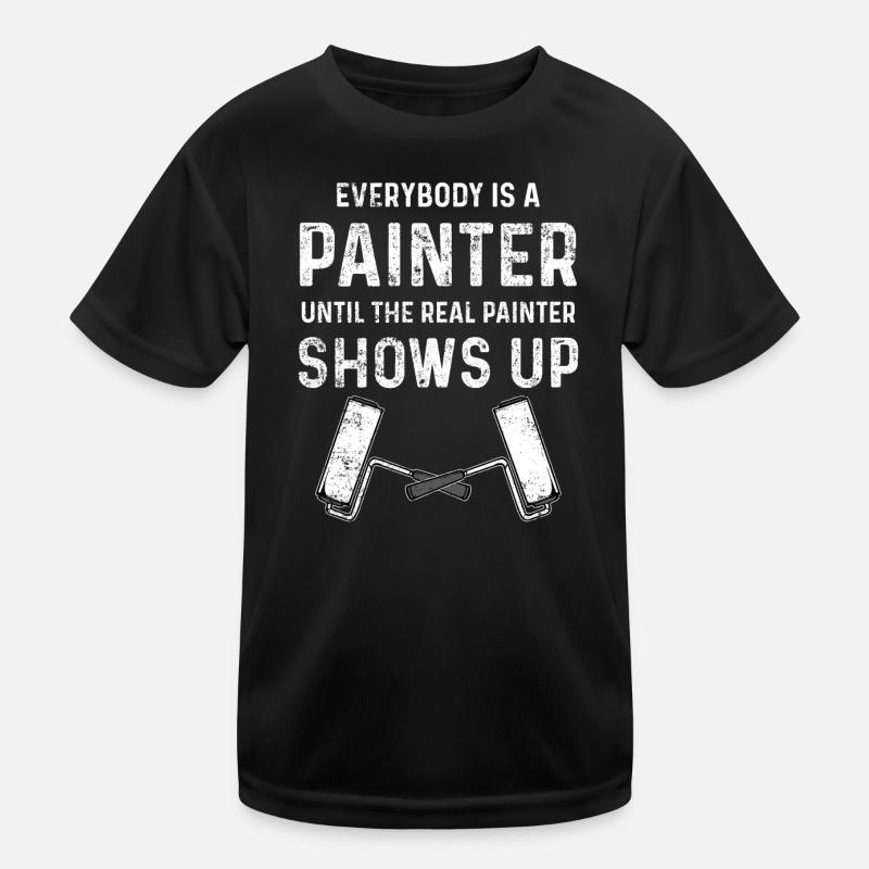 Painter paint brush Kids Functional T-Shirt