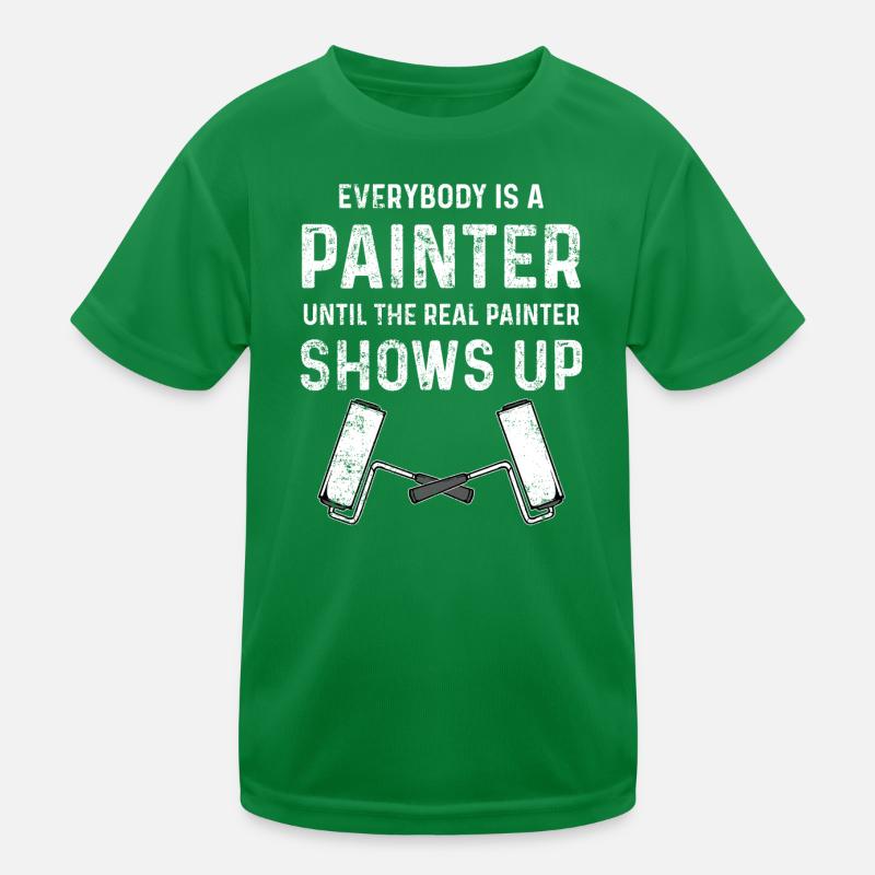 Painter paint brush Kids Functional T-Shirt