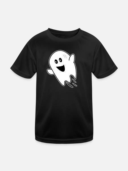 Ghost ghost halloween - Kids Functional T-Shirt - black - Front