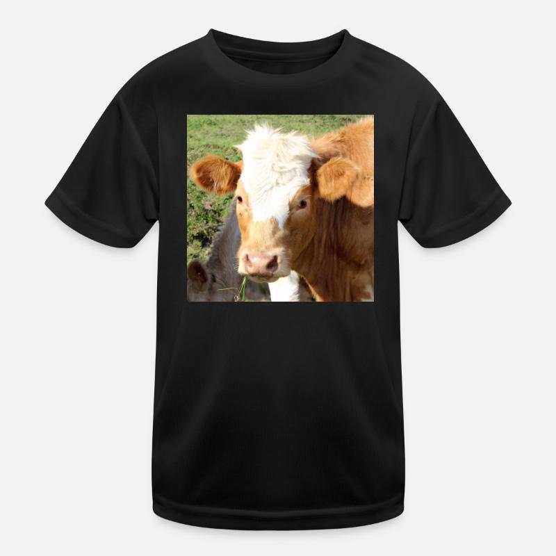 Cow Poster Kids Functional T-Shirt