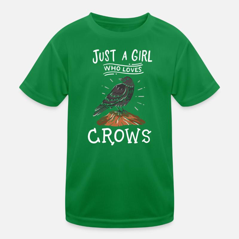 Crows Bird Lovers Kids Functional T-Shirt