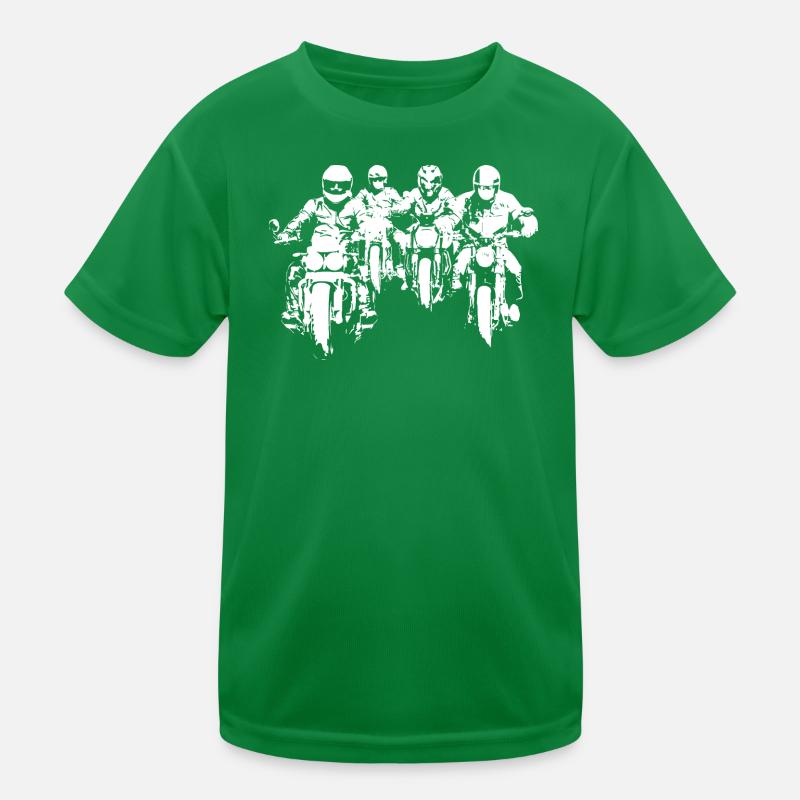 Bikergroup blanc T-shirt sport Enfant
