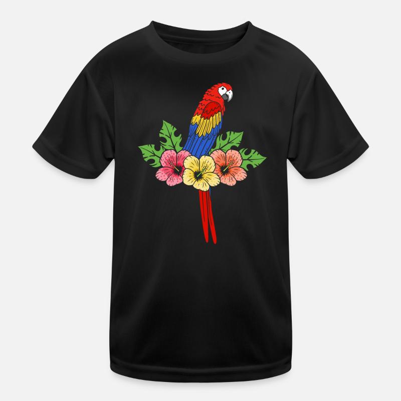 Papagei Kinder Funktions-T-Shirt
