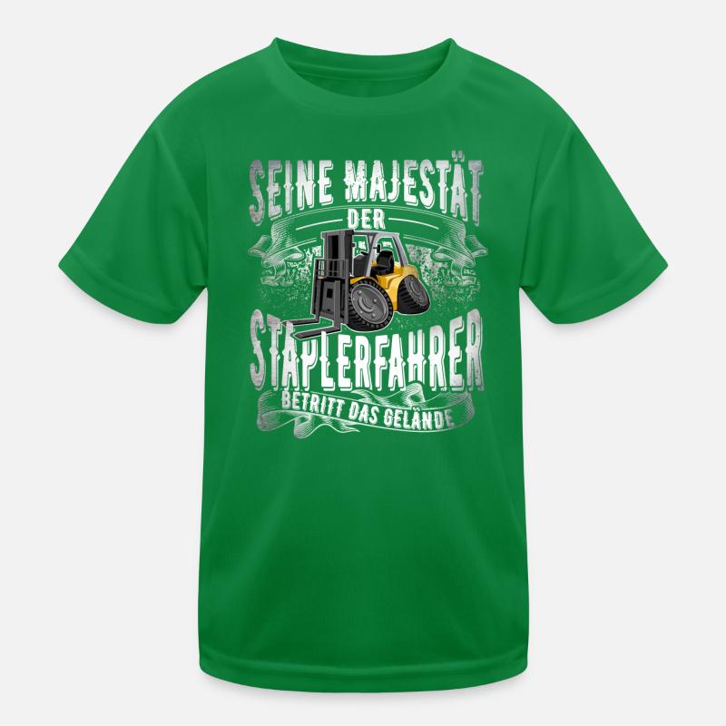 Staplerfahrer Kinder Funktions-T-Shirt