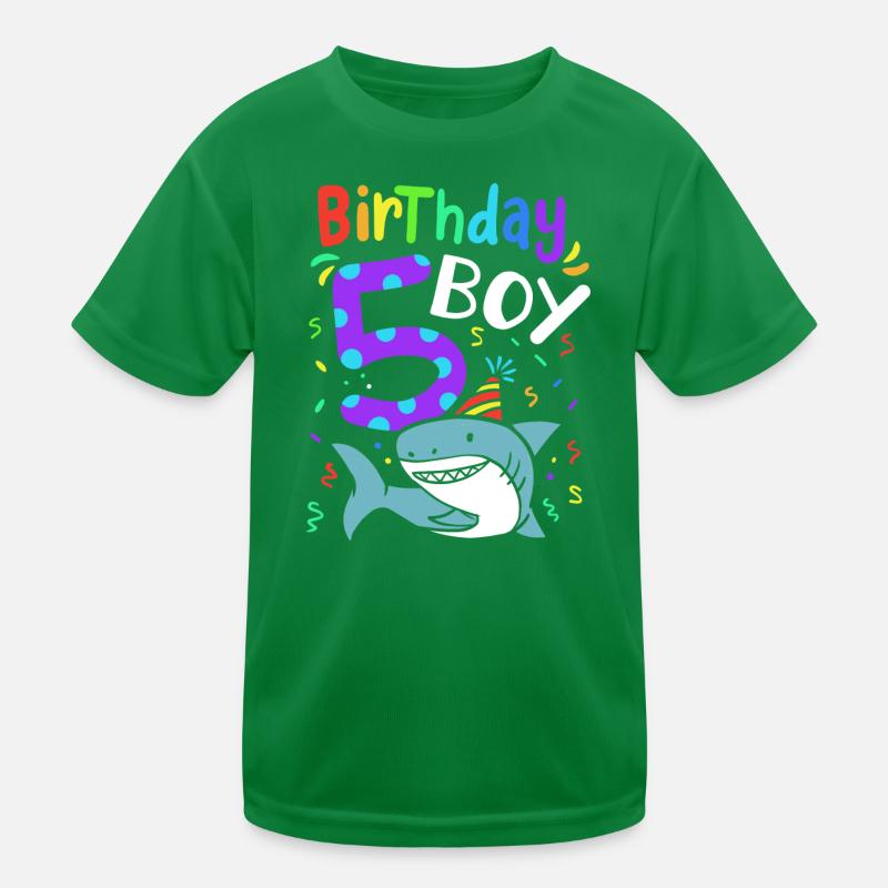 Requin 5e anniversaire T-shirt sport Enfant
