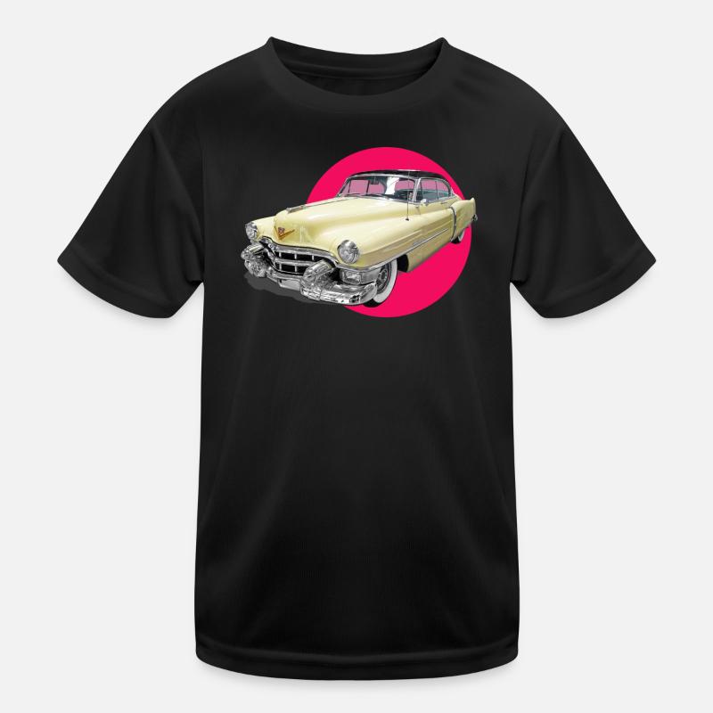 youngtimer auto liebe cadi chevy retro car oldtime Kinder Funktions-T-Shirt