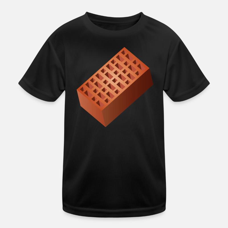 Mur de briques Briques de briques pour la construction de murs T-shirt sport Enfant