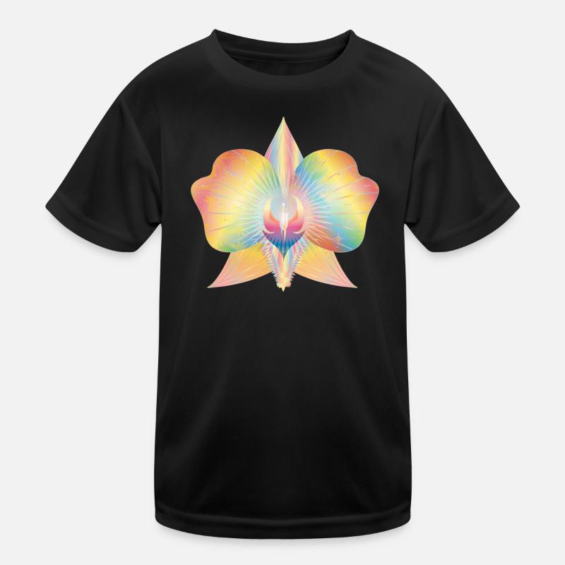 colorés abstraites orchidées fleurs T-shirt sport Enfant