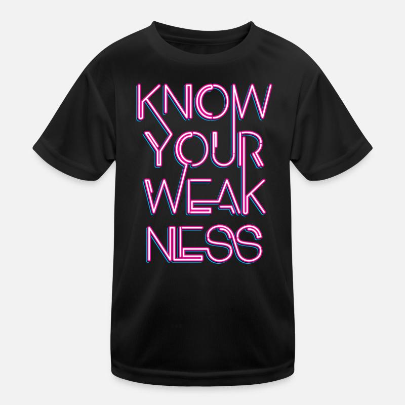 Know your weakness Kids Functional T-Shirt