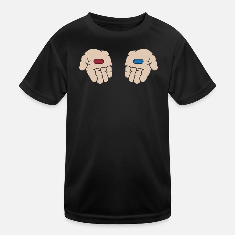 Red Pill Blue Pill Kids Functional T-Shirt