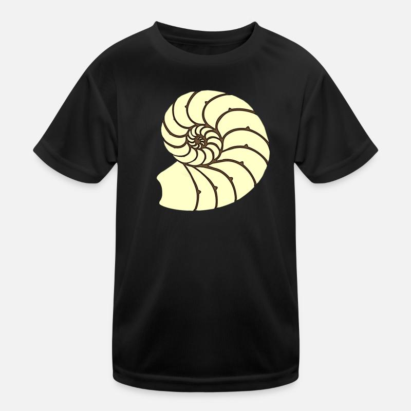 Ammoniten, Urzeitliches Wassertier, Badezimmer Kinder Funktions-T-Shirt