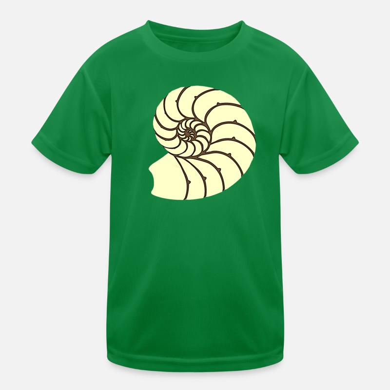 Ammoniten, Urzeitliches Wassertier, Badezimmer Kinder Funktions-T-Shirt