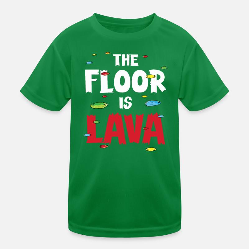 Kletterer Bouldern Kinder Funktions-T-Shirt