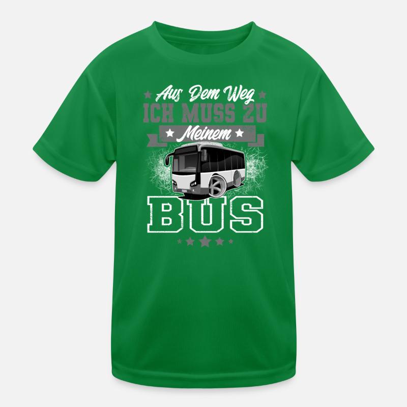 Busfahrer Kinder Funktions-T-Shirt