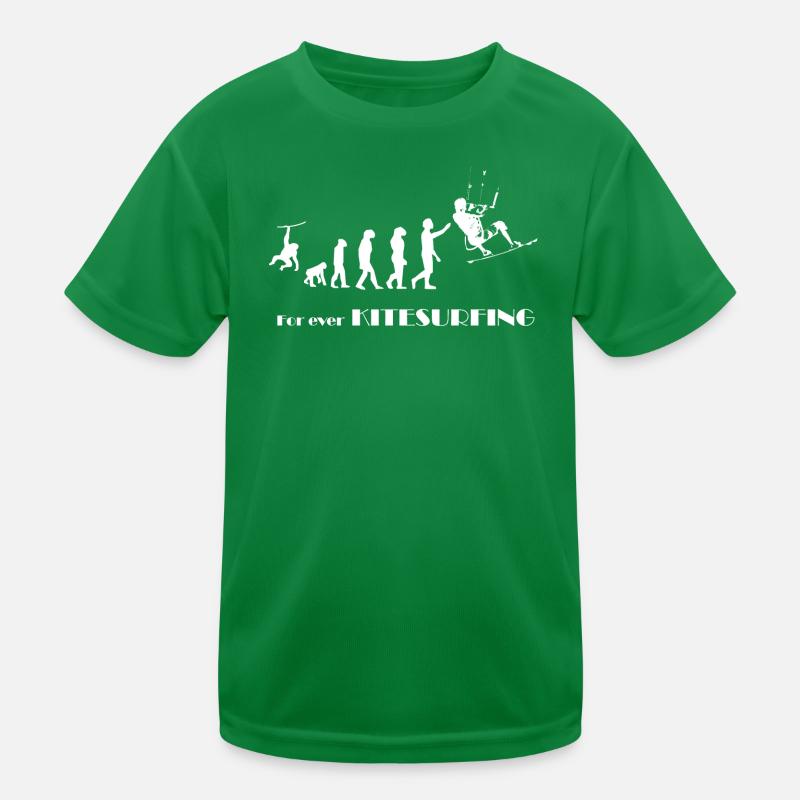 Evolution KITESURFING -SURFER KITESURFER Geschenk Kinder Funktions-T-Shirt