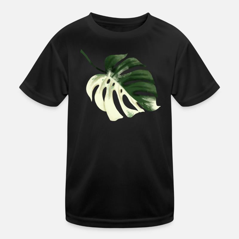 Monstera Premium Design Kinder Funktions-T-Shirt