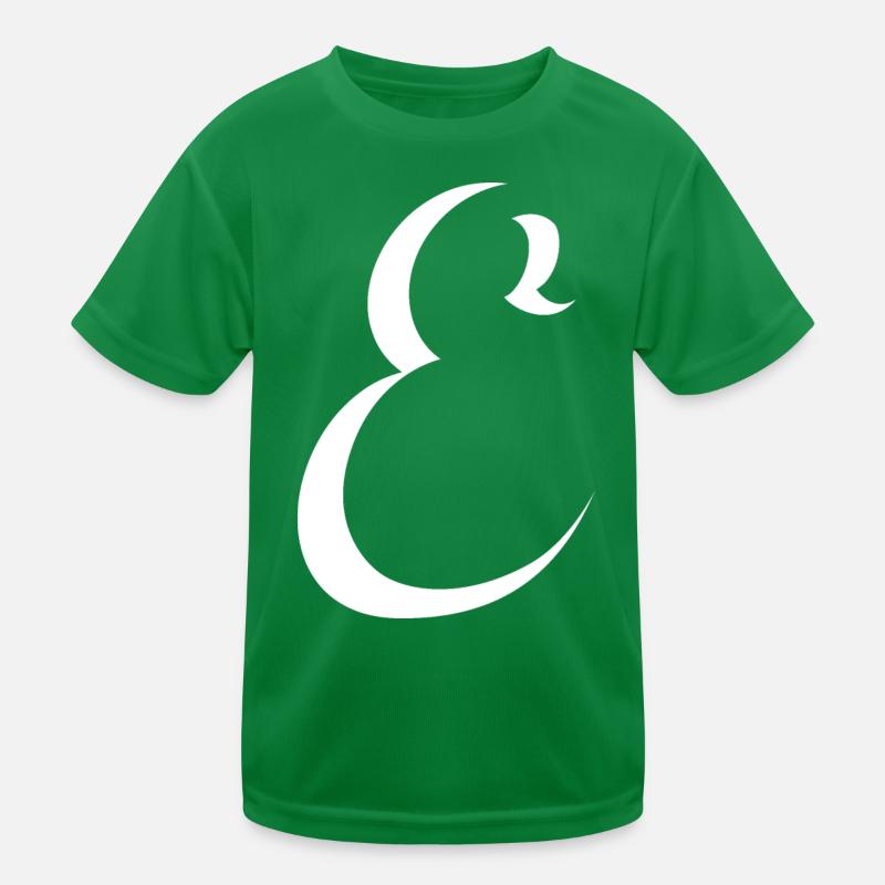 Lettre E, nom, la lettre E T-shirt sport Enfant