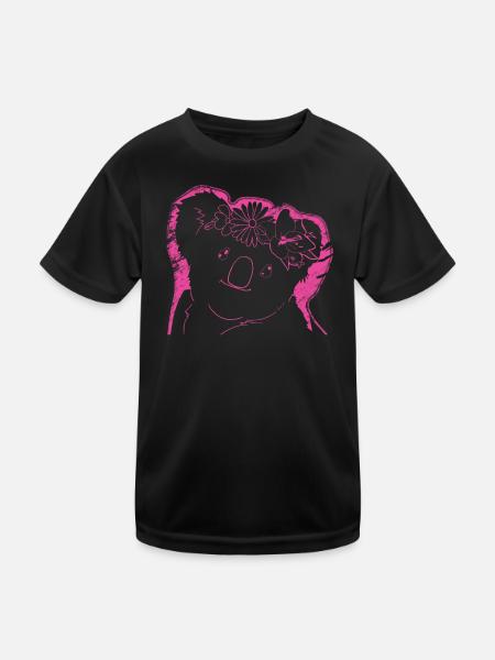 Koala Koala Bear - Kids Functional T-Shirt - black - Front