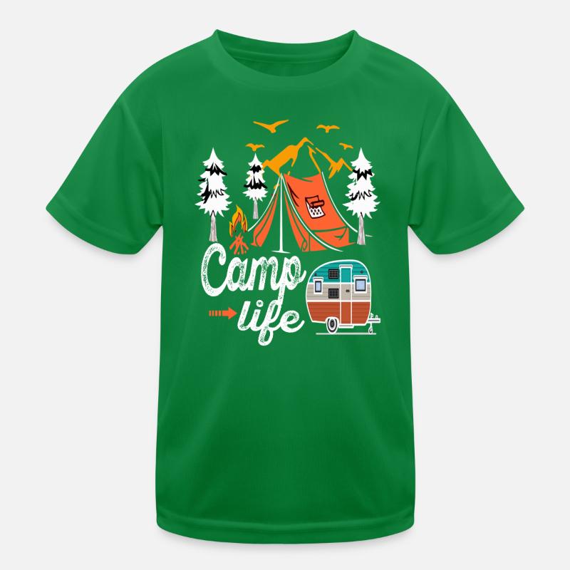 camping Kids Functional T-Shirt