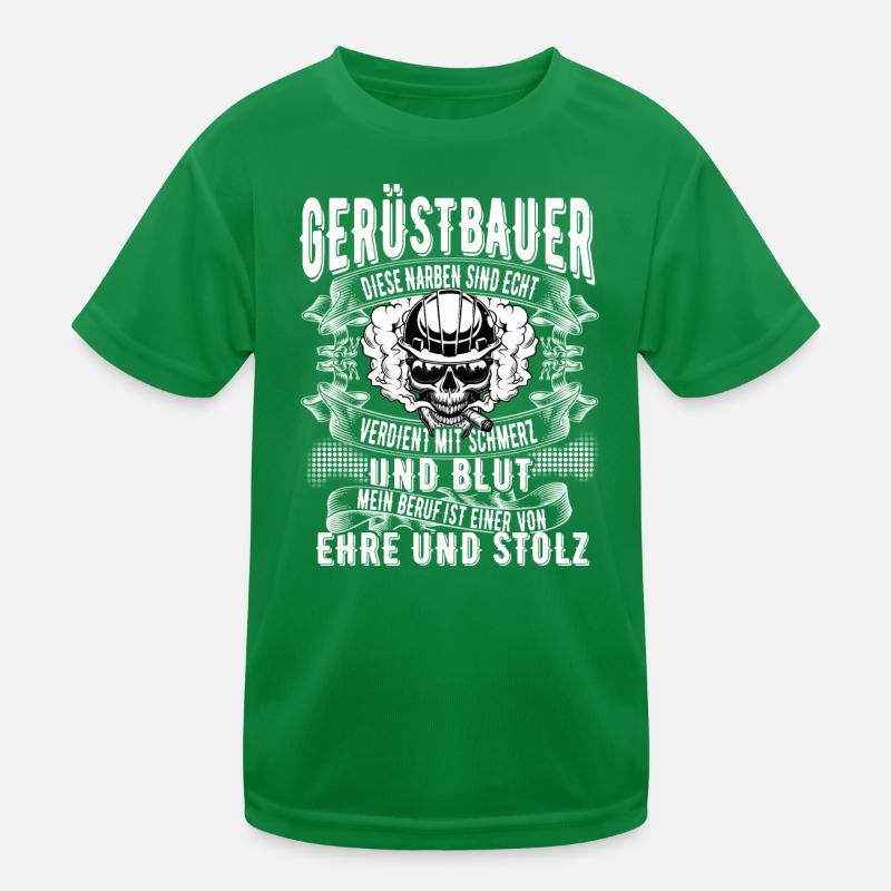 Gerüstbauer Kinder Funktions-T-Shirt