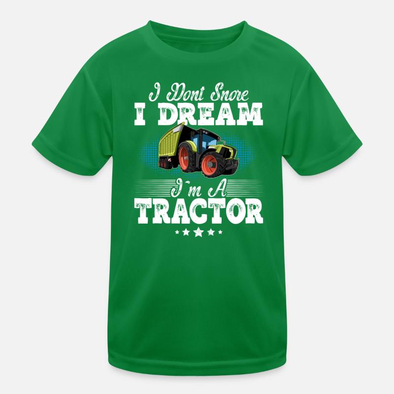 Traktor Schnarchen Lustiger Spruch Kinder Funktions-T-Shirt