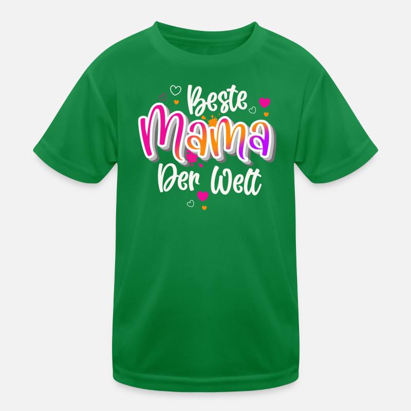 Beste Mama Der Welt Kinder Funktions-T-Shirt