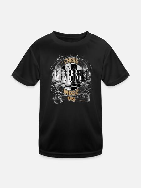 Schach - Kinder Funktions-T-Shirt - Schwarz