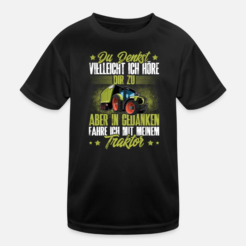 Traktor Lustiger Spruch Kinder Funktions-T-Shirt