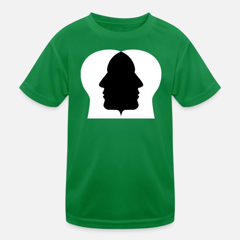 Double profile silhouette Kids Functional T-Shirt