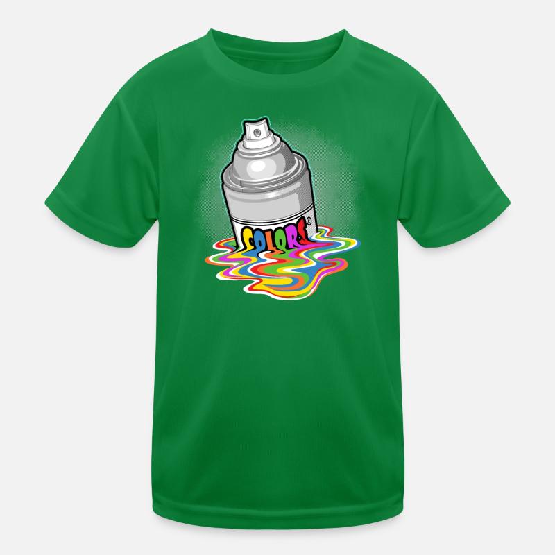 paint bomb and drippings Kids Functional T-Shirt