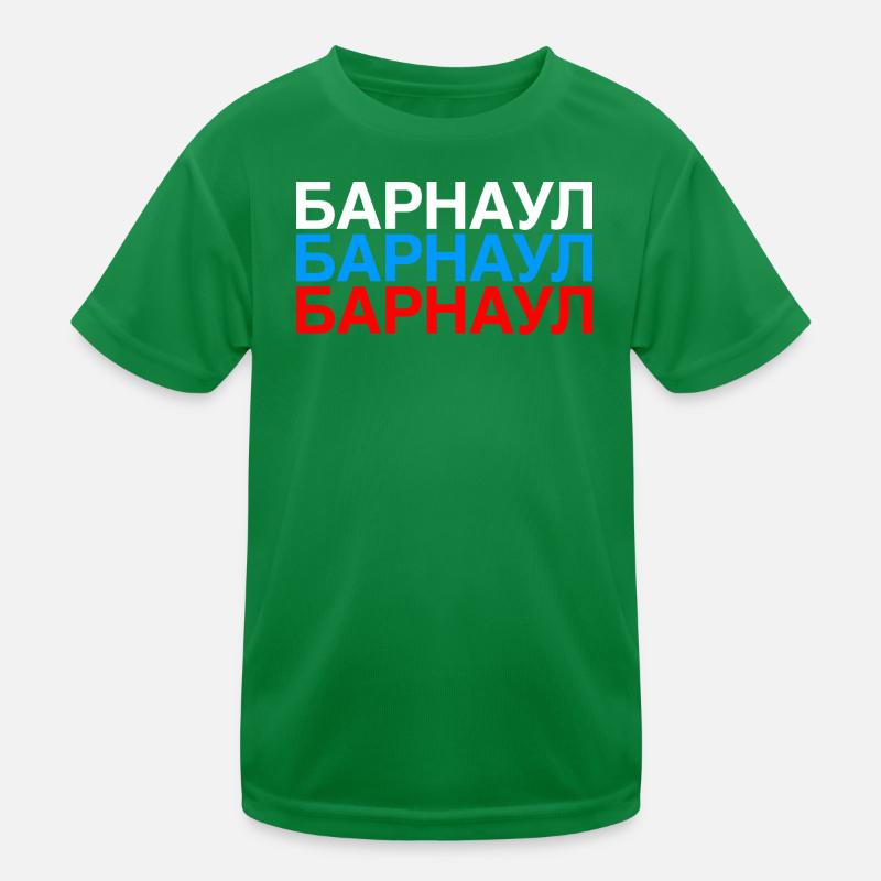 BARNAOUL Drapeau de la Russie T-shirt sport Enfant