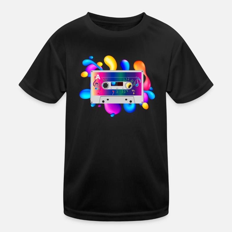 Kassette Kinder Funktions-T-Shirt