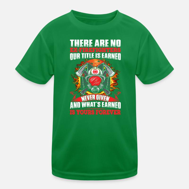 Firefighter Kids Functional T-Shirt