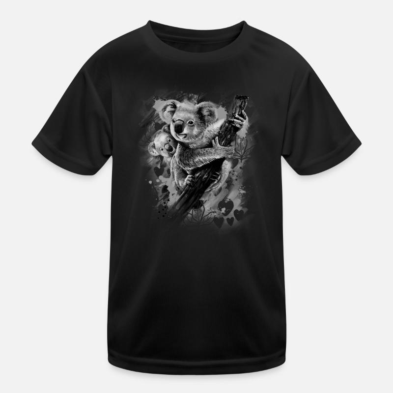 Koala - Kids Functional T-Shirt - black
