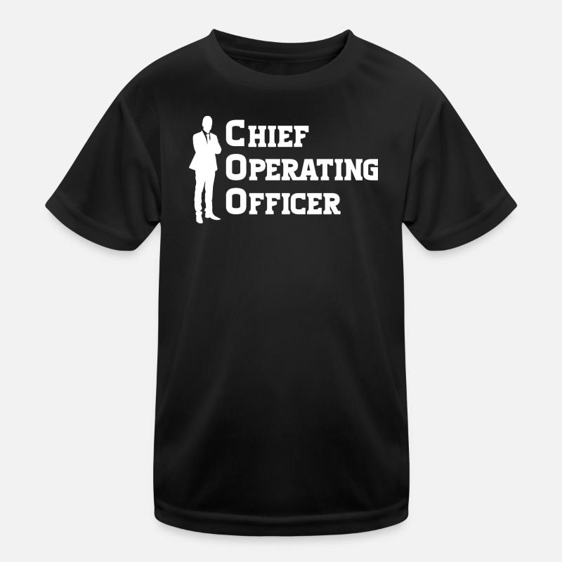 COO - Chief Operating Officer - Kids Functional T-Shirt - black