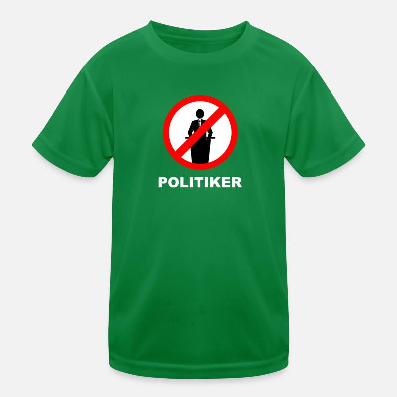 No Politicians Kids Functional T-Shirt