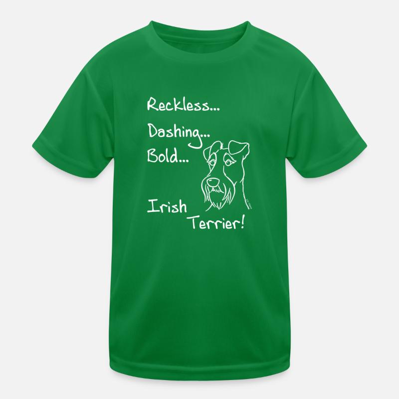 Bold Irish Terrier Kids Functional T-Shirt