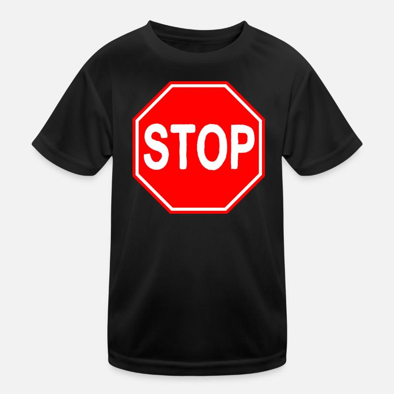 Stop Sign Kids Functional T-Shirt