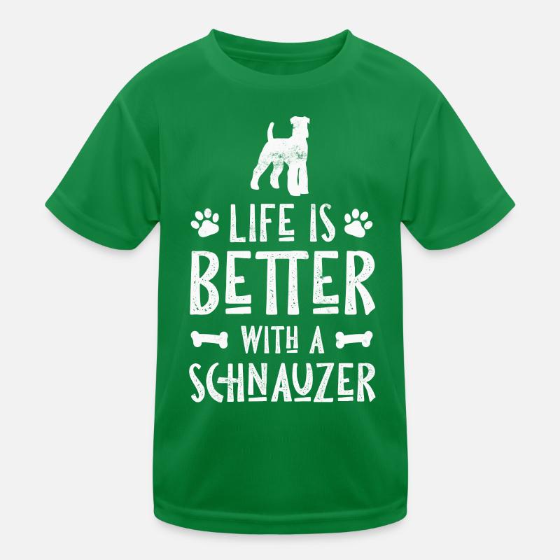 Dog Schnauzer Kids Functional T-Shirt