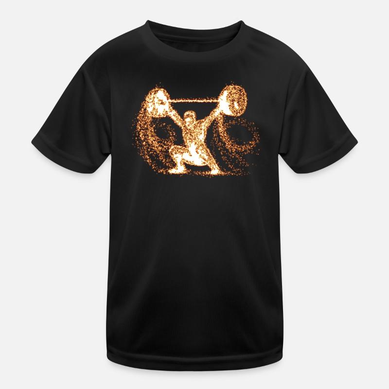 Gewichtheben Gewichtheber Athlet Kinder Funktions-T-Shirt