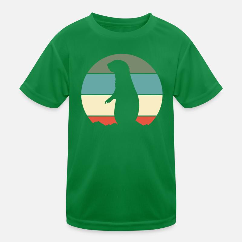 Prairie Dog Retro Kids Functional T-Shirt