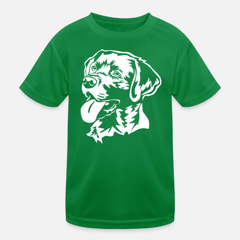 Labrador Head "Black Edition" Kids Functional T-Shirt