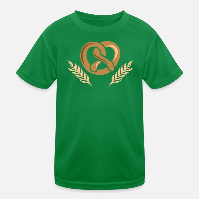 bäcker bäckerei getreide gerste Weizen icon Logo Kinder Funktions-T-Shirt