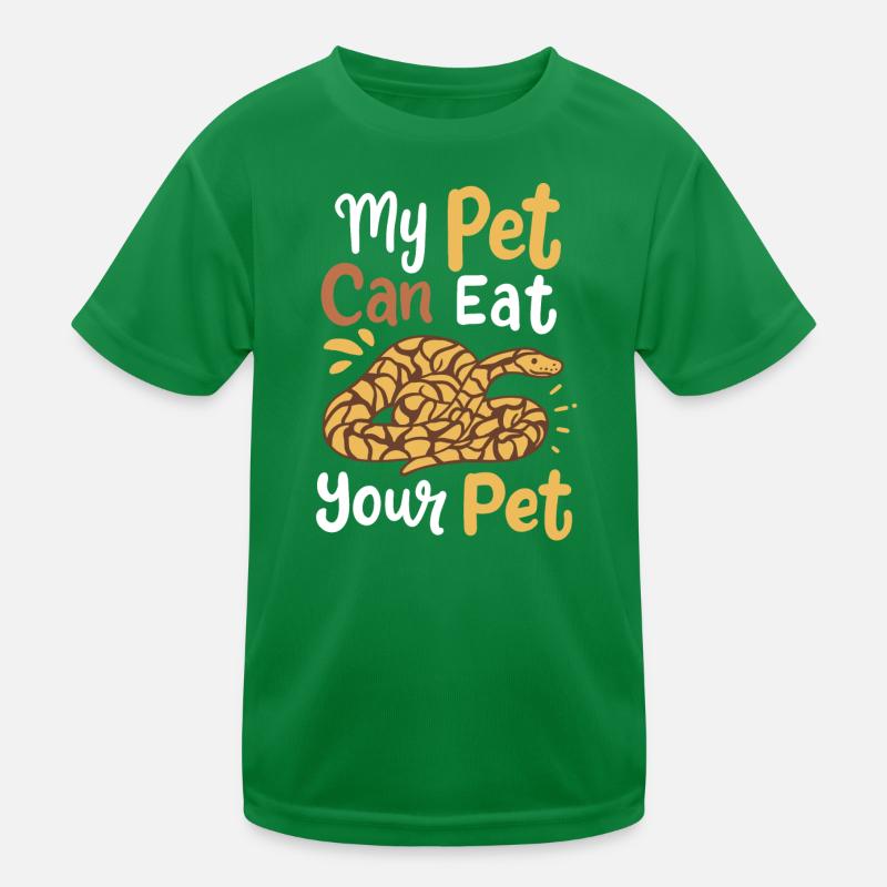 Python Snake Snake Owner Kids Functional T-Shirt